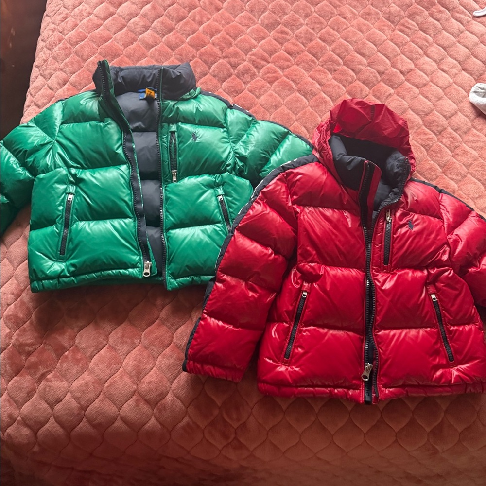 Polo by Ralph Lauren Kids Puffer Jackets - Green and Red